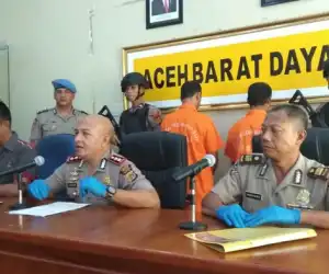 Polres Abdya Tahan Keuchik dan Bendahara Gampong Blangmakmur