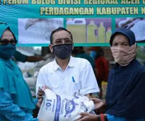 Disperindagkop Nagan Raya Gelar Pasar Murah di Purwodadi