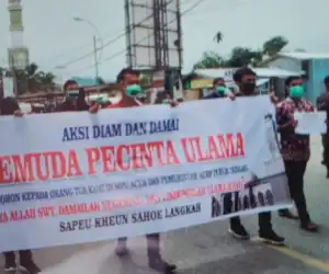 Ini Tuntutan Penyataan Sikap Puluhan Pemuda Pencinta Ulama di Abdya dalam Aksi Damai