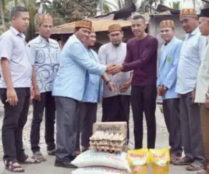 BKPRMI Abdya Salurkan Bantuan Untuk Korban Kebakaran di Manggeng