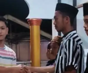 Bersama Aparatur, Pemuda Babah Dua Santuni 17 Anak Yatim Menjelang Lebaran