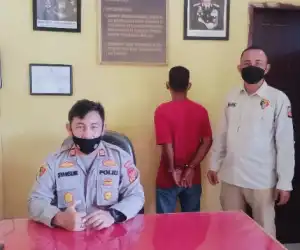 Polsek Manggeng Abdya, Amankan Tersangka Pelaku Pelecehan Seksual Terhadap Anak