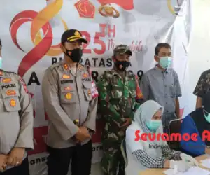Kapolres Abdya Tijau Pelaksanaan Vaksinasi di SMA 2 Manggeng