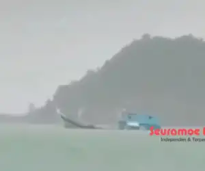 Tabrak Karang, Boat Nelayan Sibolga Tenggelam di Aceh Jaya