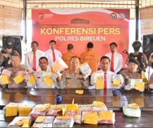 Polres Bireuen Gagalkan Peredaran 28 Kg Sabu dan 5000 Ektasi