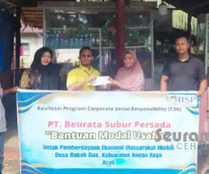 Melalui Program CSR, PT BSP Salurkan Bantuan Modal Usaha Kepada Warga