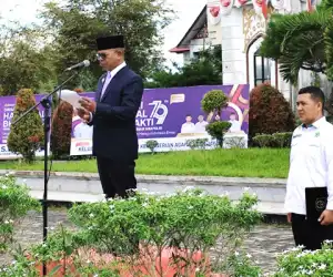 Pj Bupati Aceh Jaya Jadi Inspektur Upacara pada Peringatan Hari Amal Bhakti ke-79