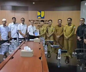 Pemkab Aceh Jaya Audiensi dengan BPJN Aceh Bahas Usulan Jalan Dua Jalur di Calang