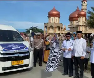 Dari Masjid Agung Baitul Makmur, 175 Calhaj Aceh Barat Dilepas