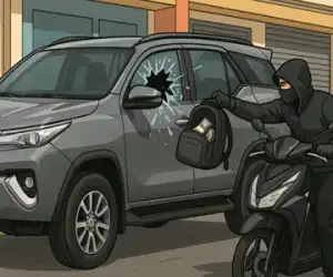 Parkir Mobil Dekat Toko Bangunan, Rp380 Juta Digondol Maling