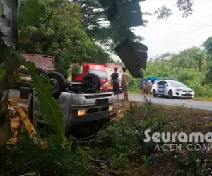 BREAKINGNEWS: Tabrakan Melibatkan Tiga Mobil Terjadi di Nagan Raya