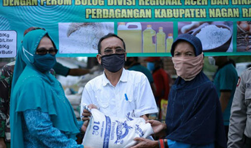 Disperindagkop Nagan Raya Gelar Pasar Murah di Purwodadi