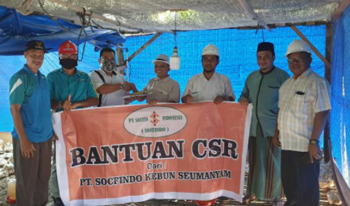 PT Socfindo Seumanyam Salurkan CSR Untuk Kelompok Ternak