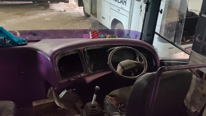 Maling Sasar Onderdil dan Rusak Dua Unit Bus Sekolah Milik Dishub Abdya