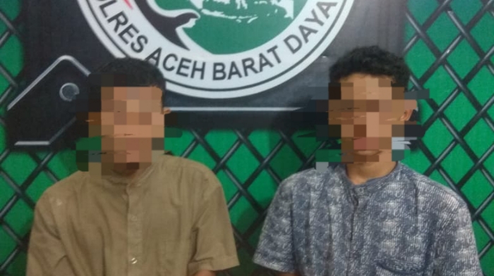Sedang Transaki Sabu, Dua Warga Aceh Selatan Diamankan Polres Abdya