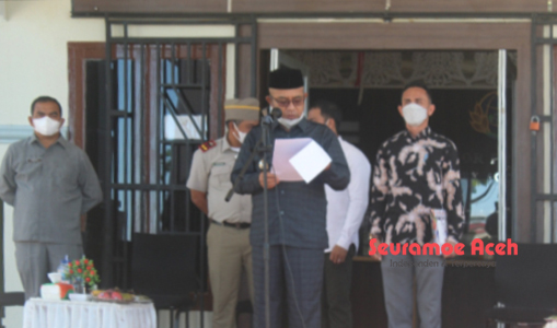 Wabup Abdya Jadi Pembina Upacara HUT ke 61 Undang-undang Agaria
