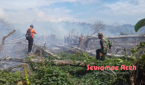 Faktor Angin, Kebakaran Lahan di Aceh Barat Meluas