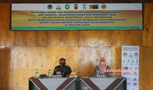 BKSDA Aceh Bekali Ilmu Konservasi bagi Babinsa dan Perangkat Desa