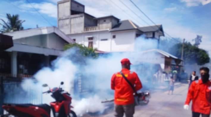 Dinkes Abdya Fogging Desa Rumah Panjang
