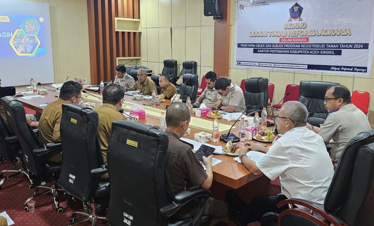 Pemkab Aceh Singkil Salurkan 654 Sertifikat Tanah Gratis untuk Warga di Lima Desa