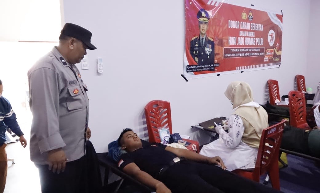 Hari Jadi Humas Polri ke-73, Polres Subulussalam Gelar Donor Darah