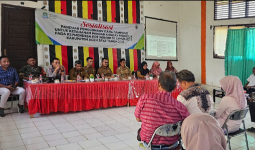 Pemkab Aceh Jaya Gelar Sosialisasi Penggunaan DD untuk Ketahanan Pangan