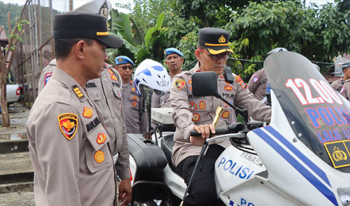 Cek Fisik dan Kelengkapan Surat Kenderaan Dinas, Ini Pesan Kapolres Aceh Selatan