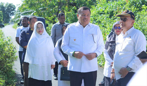 Bupati Nagan Raya Tinjau Lokasi Rencana Pembangunan Sekolah Rakyat
