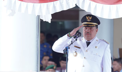 Peringatan Hari Otonomi Daerah XXIX, Bupati TRK Jadi Inspektur Upacara