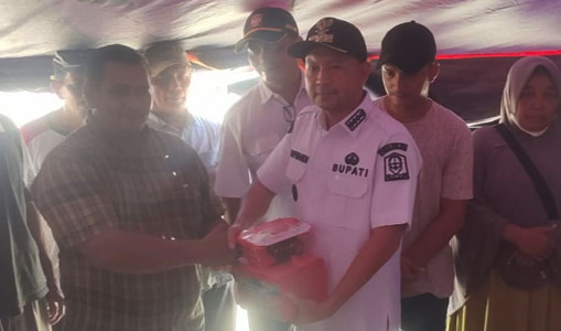 Pemkab Aceh Jaya Salurkan Bantuan untuk Korban Kebakaran Lamno