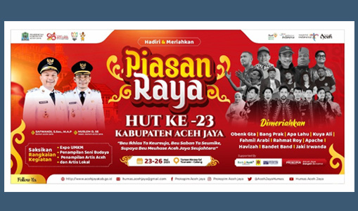 Meriahkan HUT ke XXII, Pemkab Aceh Aceh Jaya Gelar Piasan Raya